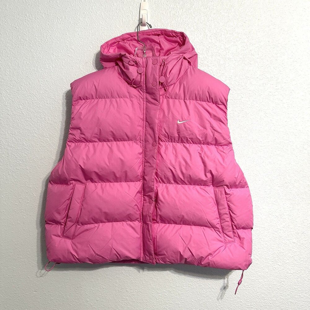 Nike Women's Sportswear Therma-FIT Cropped Vest IH1007-675 Size XL Classic Pink